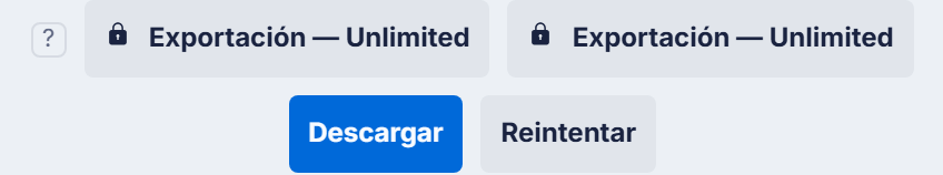 Las descargas del resultado, con sus candados